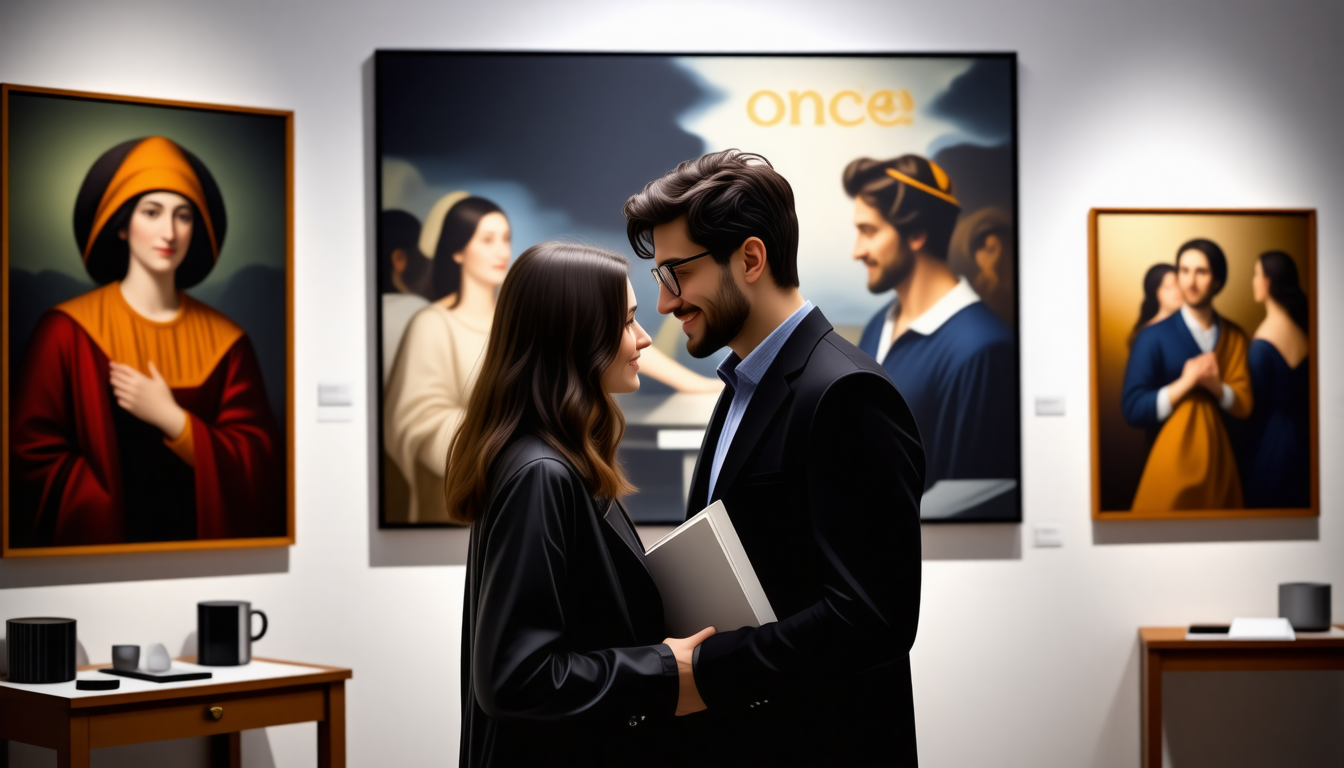 découvrez comment camille et louis, passionnés d’art, se sont rencontrés sur once, partageant une histoire unique alliant amour et créativité.